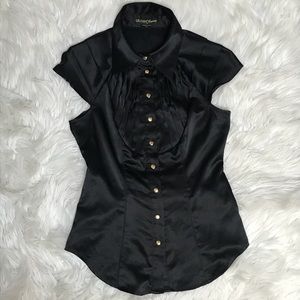Guess Button Down Silky Top